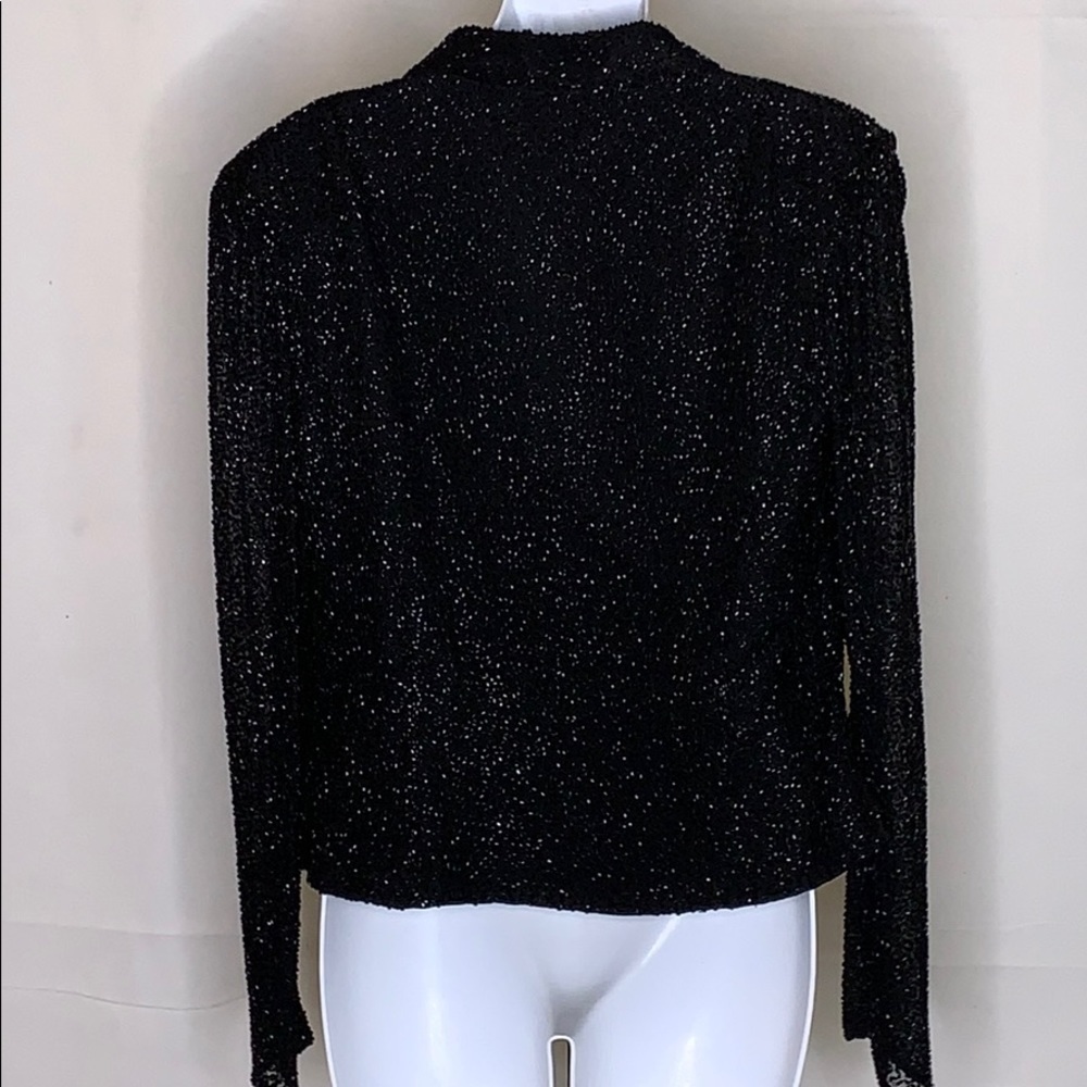 Cecily Brown beaded silk blazer size - M - Picture 3 of 5